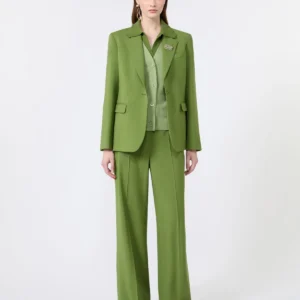 Ženske palazzo hlače Weekend Max Mara | Volnene elegantne hlače
