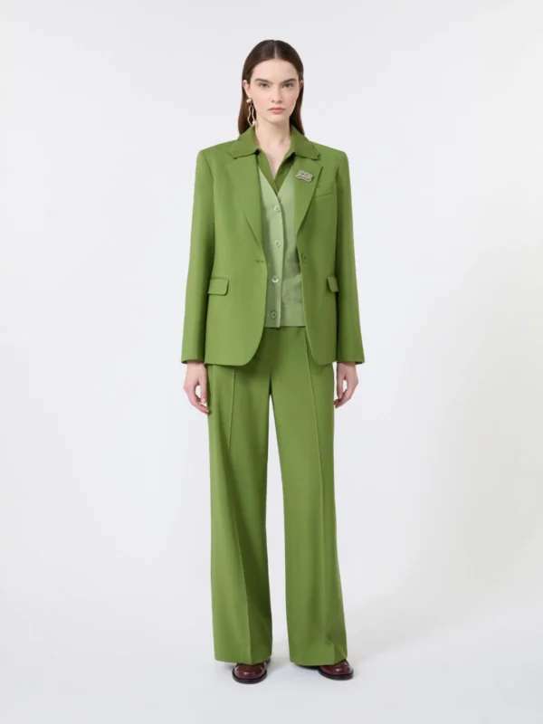 Ženske palazzo hlače Weekend Max Mara | Volnene elegantne hlače