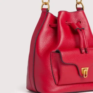 Coccinelle Beat mini bucket torbica rdeča