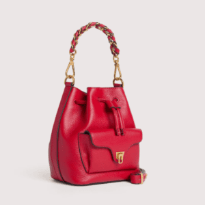 Coccinelle Beat mini bucket torbica iz zrnatega usnja – elegantna ženska torbica