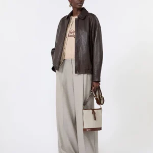 Usnjena bomber jakna Weekend Max Mara