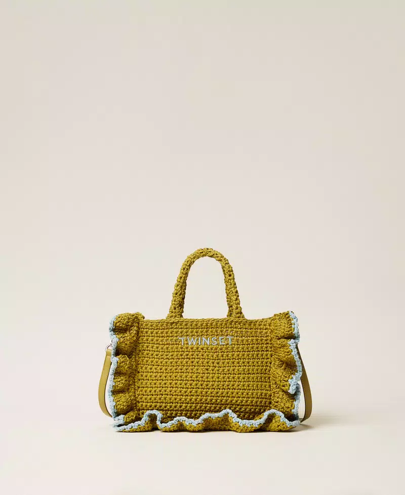 TWINSET kvačkana torbica čez ramo – Avocado Oil Green