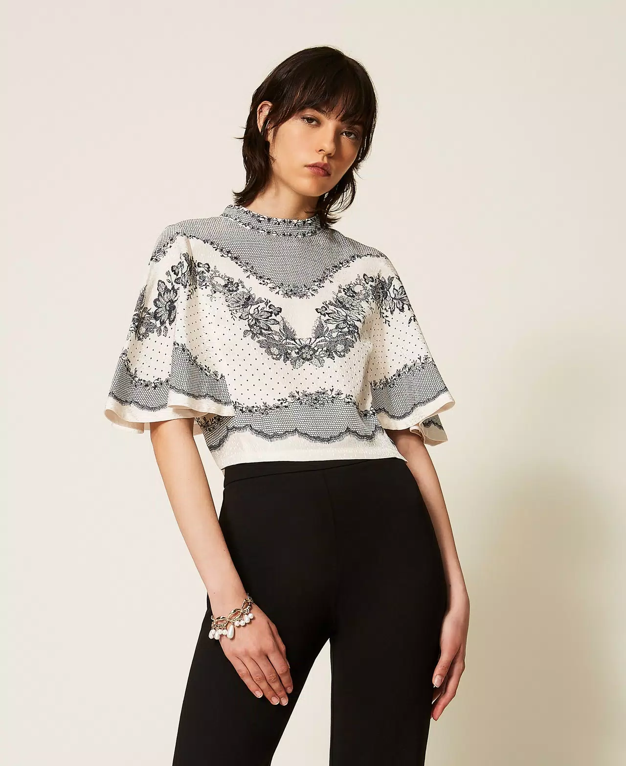 TWINSET ženska bluza iz satena - white