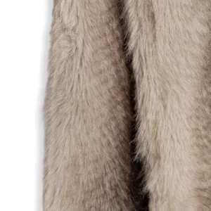 TWINSET 262TA4260 bež šal iz umetnega krzna