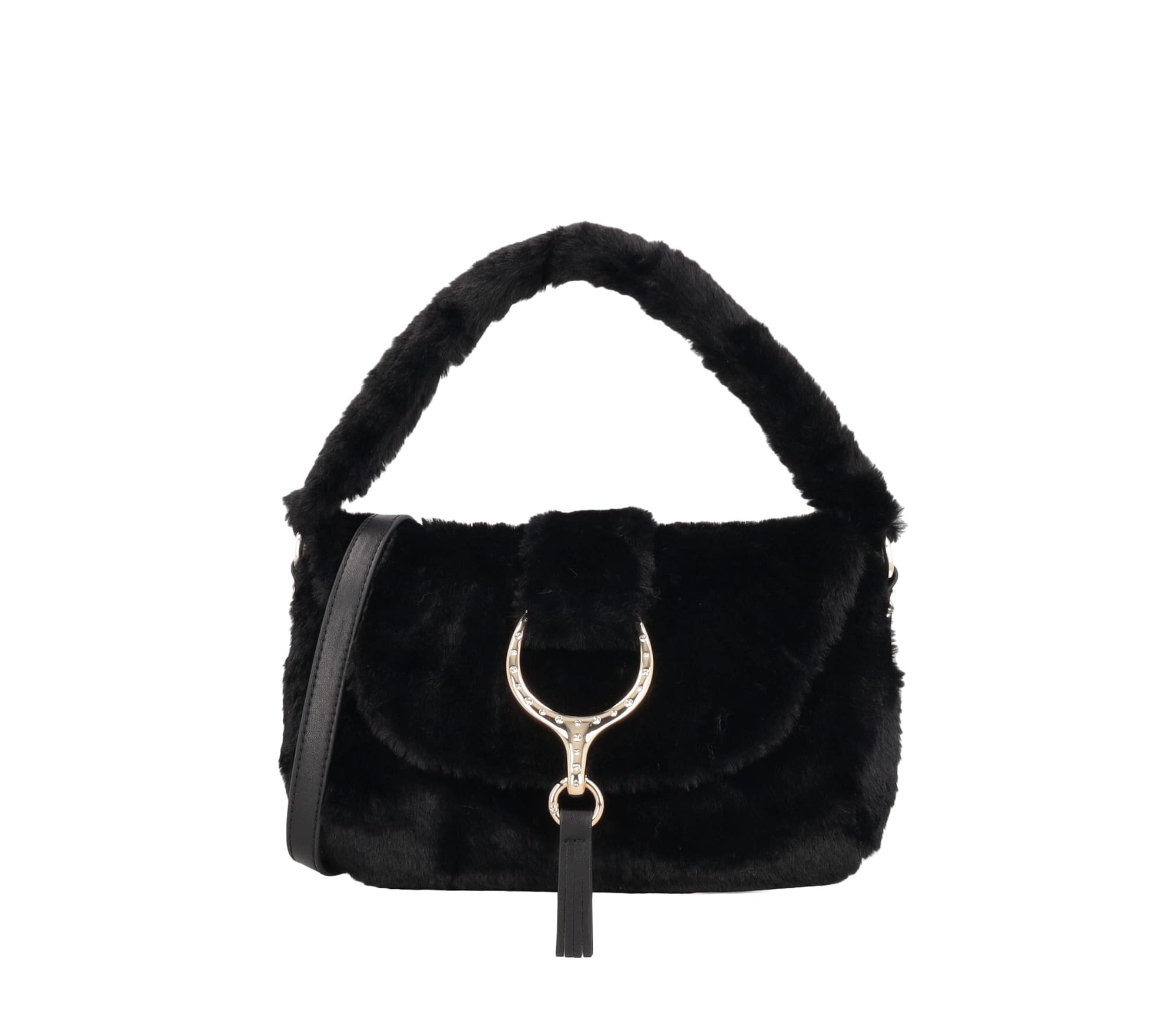Tosca Blu Cecilia kosmata torbica - Black