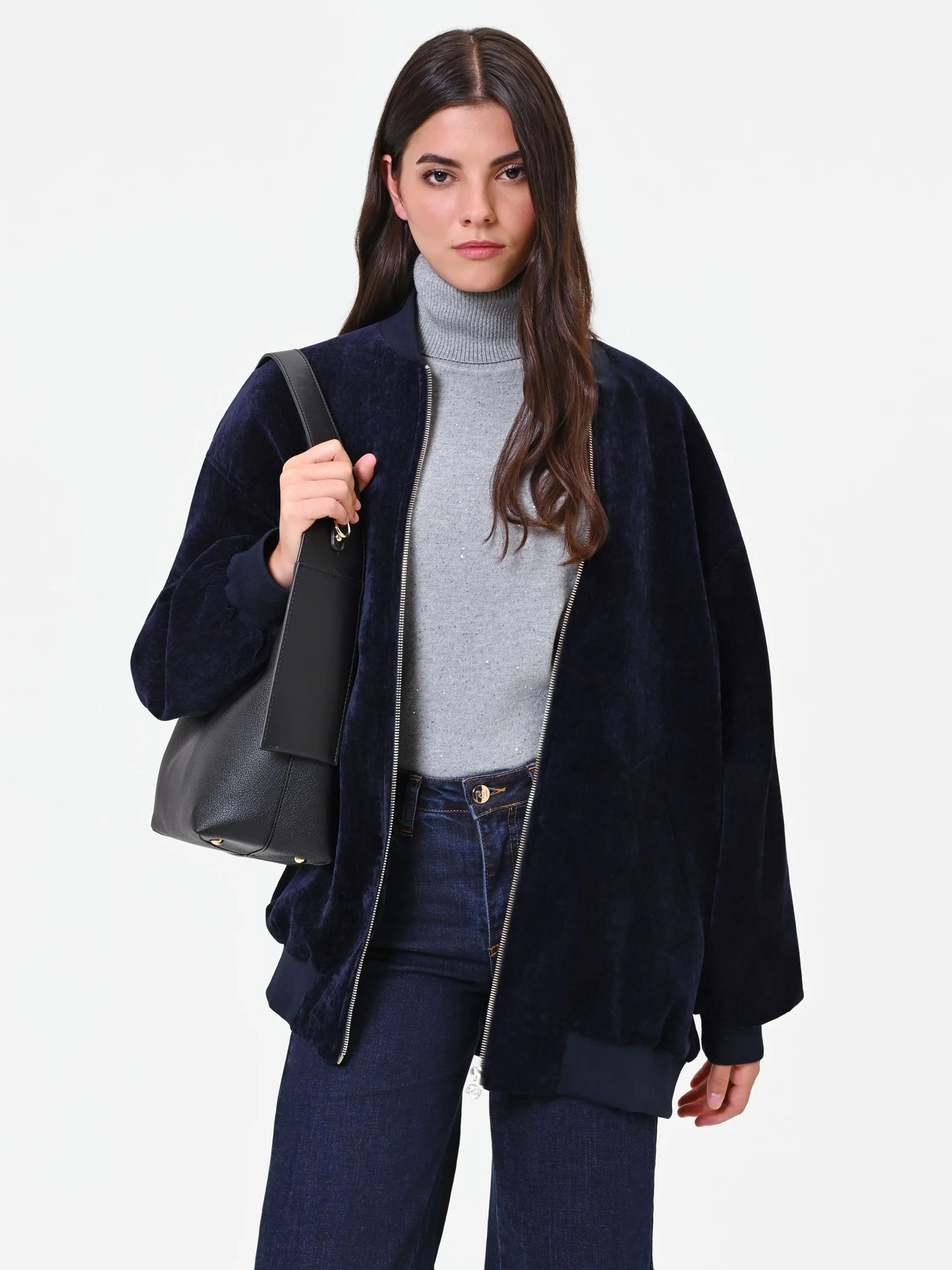 RINASCIMENTO x Giorgia Palmas - oversized bomber jakna - Modra