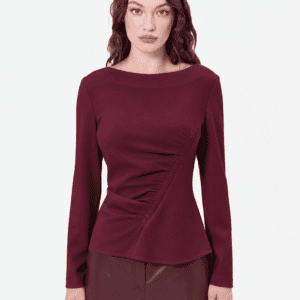 Rinascimento bluza z asimetričnim drapiranjem