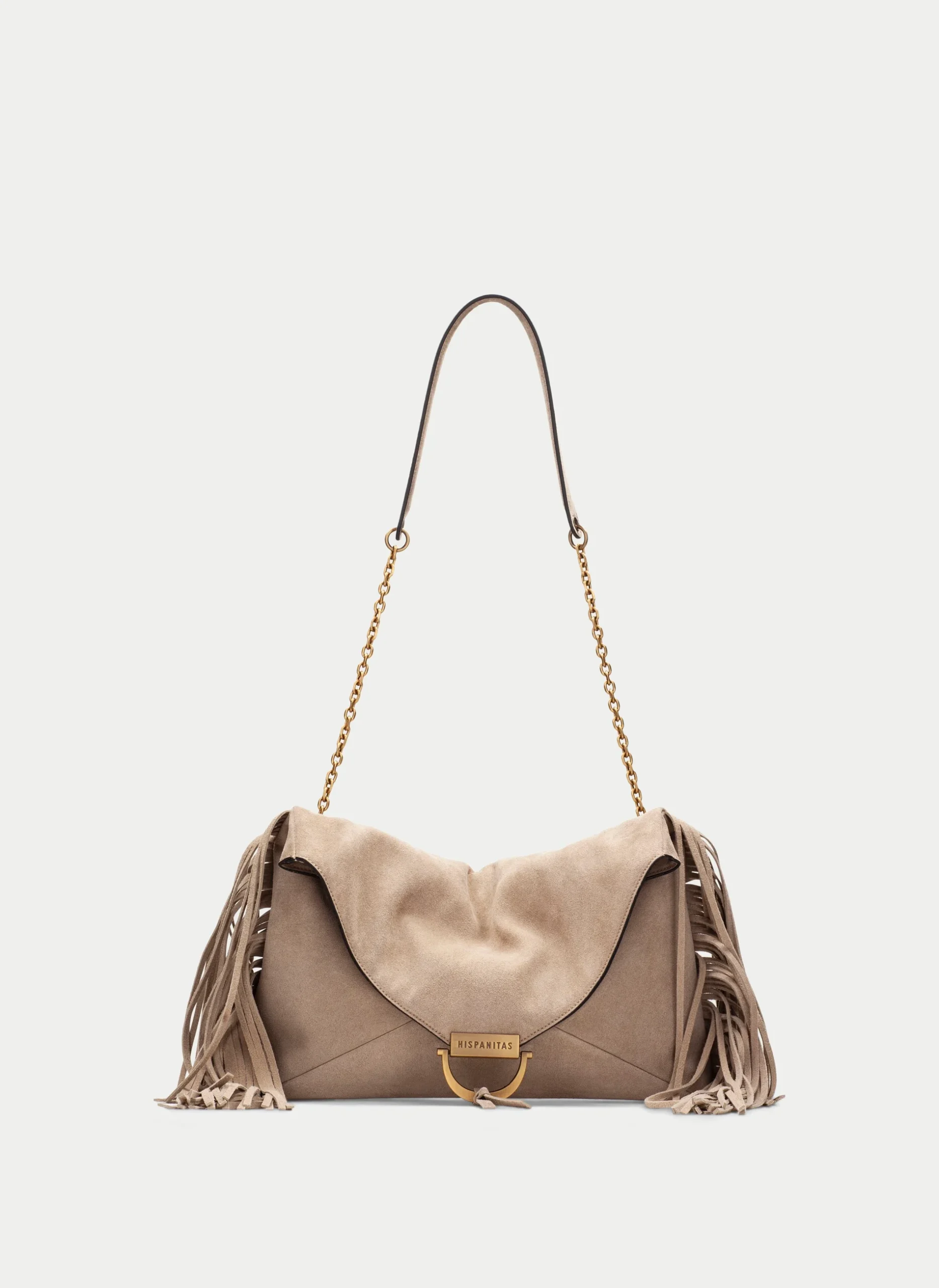 HISPANITAS Bolsos torbica iz semiša - Bež / Rjava
